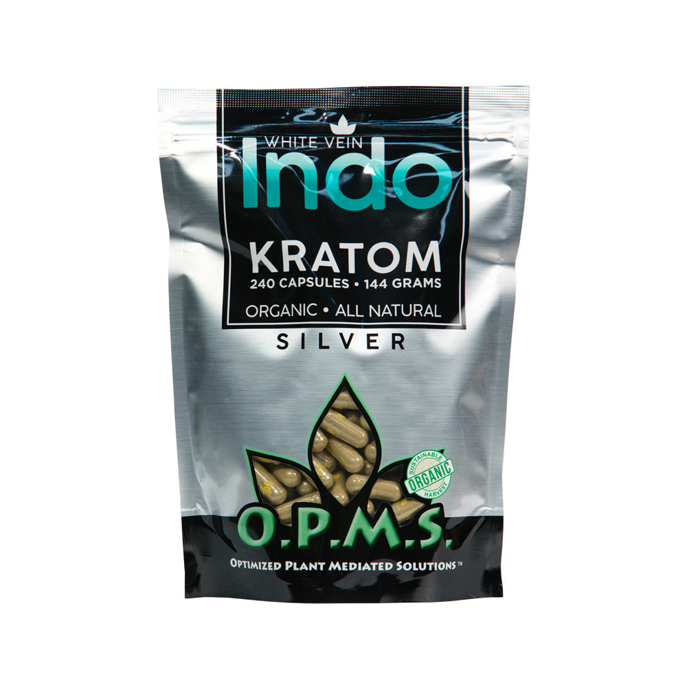 OPMS SILVER - (240 CAPSULES) WHITE VEIN INDO